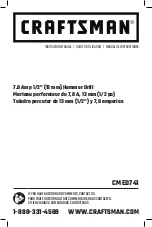 Preview for 1 page of Craftsman CMED741 Instruction Manual