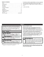 Preview for 2 page of Craftsman CMXGVAMKC29C Operator'S Manual