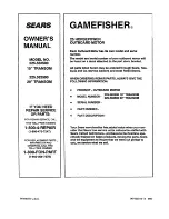 Preview for 58 page of Craftsman GAMEFISHER 225.582500 Owner'S Manual