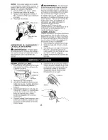 Preview for 36 page of Craftsman Gasoline Weedwacker Operator'S Manual