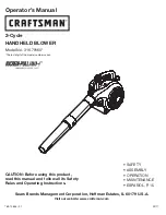 Preview for 1 page of Craftsman INCREDI-PULL 316.79160 SERIES Operator'S Manual