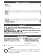 Preview for 2 page of Craftsman Professional 315.267560 Operator'S Manual