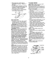 Preview for 9 page of Craftsman TILLER 917.292394 Owner'S Manual