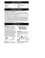 Preview for 2 page of Craftsman WEEDWACKER 358.795541 Instruction Manual