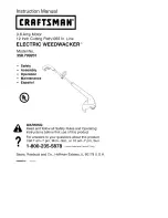 Craftsman WEEDWACKER 358.799201 Instruction Manual preview