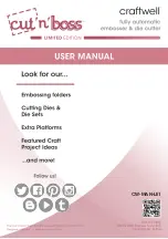Preview for 12 page of Craftwell Cut'n'Boss Limited Edition User Manual