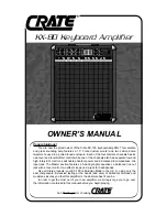 Crate KX-80 Owner'S Manual preview