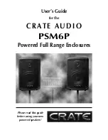 Preview for 1 page of Crate PSM6P User Manual