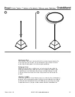 Preview for 2 page of Crate&Barrel Prost Drink Table Assembly Instructions