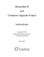 Crawford WheatNet-IP Instructions Manual preview