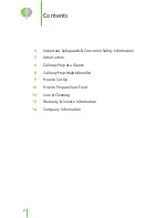 Preview for 2 page of Creative Culinary Solutions CulinaryPrep User Manual