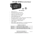 Creative Sensor Technology DFM-6300 Series Instruction Manual preview