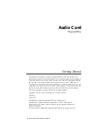 Preview for 2 page of Creative Structures Sound Blaster 16 Getting Started