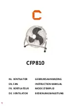 Preview for 1 page of Cresta Care CFP810 Instruction Manual