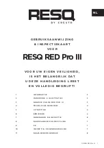 Preview for 152 page of CRESTO RESQ RED Pro III Instructions For Use Manual