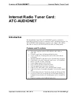 Preview for 5 page of Crestron ATC-AUDIONET Operations & Installation Manual