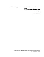 Preview for 2 page of Crestron C2N-HBLOCK Operating & Installation Manual