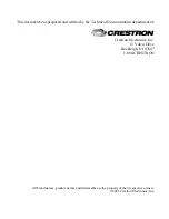 Preview for 2 page of Crestron C2N-MMS-SC Operations & Installation Manual