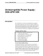 Preview for 7 page of Crestron CEN-UPS1250 Operations & Installation Manual