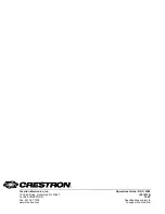 Preview for 44 page of Crestron CLW-DIM1 Operation Manual