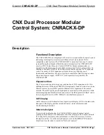 Preview for 5 page of Crestron CNRACKX-DP Operation Manual