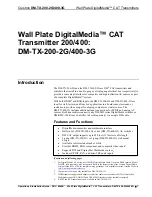 Preview for 5 page of Crestron DigitalMedia DM-TX-200-2G Operations & Installation Manual