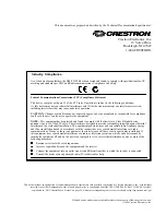 Preview for 2 page of Crestron DM-TX-200 Operations & Installation Manual