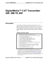 Preview for 5 page of Crestron DM-TX-200 Operations & Installation Manual