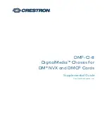 Crestron DMF-CI-8 Supplemental Manual preview