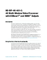 Preview for 5 page of Crestron HD-WP-4K-401-C Supplemental Manual