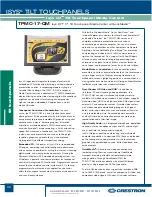 Preview for 30 page of Crestron Isys i/O TPMC-15-CH Specification Sheet