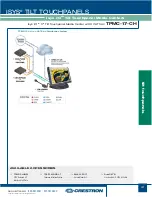 Preview for 41 page of Crestron Isys i/O TPMC-15-CH Specification Sheet