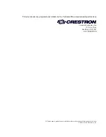 Preview for 2 page of Crestron MMK-2000L Installation Manual