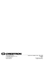 Preview for 36 page of Crestron MPC-M50 Operations & Installation Manual