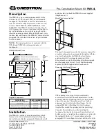 Crestron PMK-4L Installation Manual preview