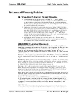 Preview for 49 page of Crestron QM-WMC Operation And Installation Manual