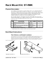 Preview for 1 page of Crestron ST-RMK Installation Manual