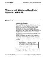 Preview for 5 page of Crestron WPR-48 Operation Manual