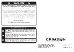 Preview for 8 page of Crimson C63-60A Instruction Manual