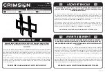 Preview for 1 page of Crimson FP63A Instruction Manual