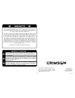 Preview for 10 page of Crimson RSF100 Instruction Manual