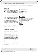 Preview for 18 page of Crivit 273491 Operation And Safety Notes