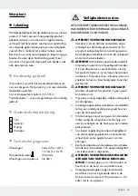 Preview for 15 page of Crivit 282737 Operation And Safety Notes