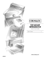 Crosley 2225405 Use & Care Manual preview