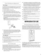 Preview for 9 page of Crosley 2225405 Use & Care Manual