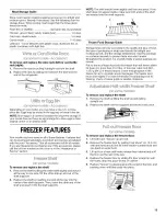 Preview for 13 page of Crosley 2225405 Use & Care Manual