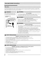 Preview for 2 page of Crosley CDF25V111 Use & Care Manual