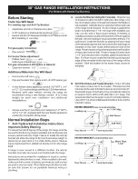 Preview for 3 page of Crosley CRG3150LBC Installation Instructions Manual