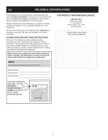 Preview for 2 page of Crosley CRSE234JSM0 Use & Care Manual