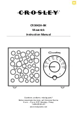 Crosley Maverick CR3042A-BK Instruction Manual preview